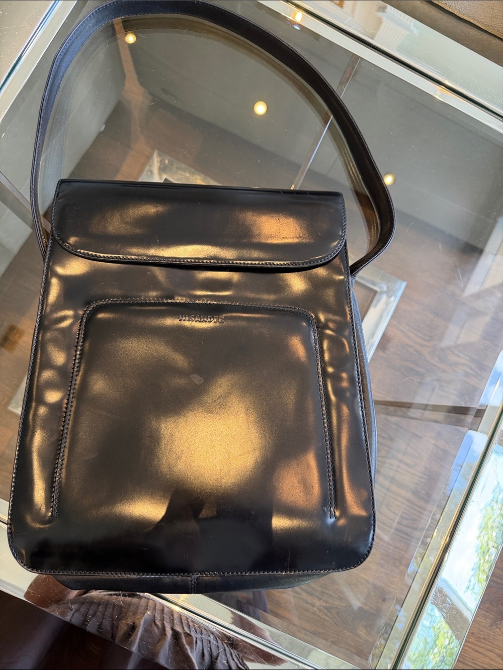 Women’s Jil Sander Black Leather Bag - Sleek Everyday Carry